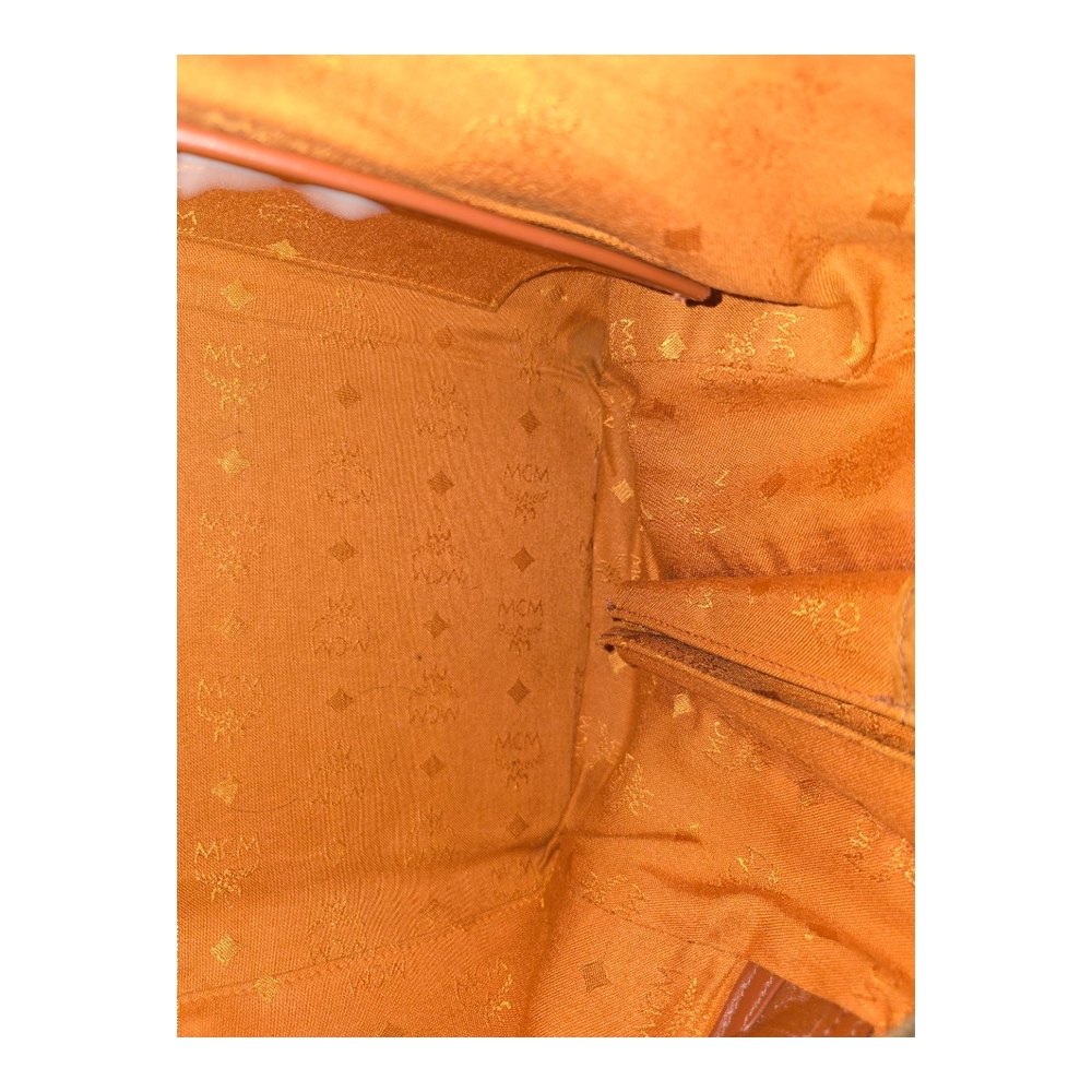 MCM Cognac Visetos Boston Bag, WITH COA - Picture 14 of 17